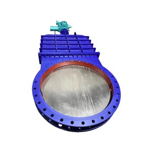 DN2000工業廢水處理電動刀閘閥排矸、排渣